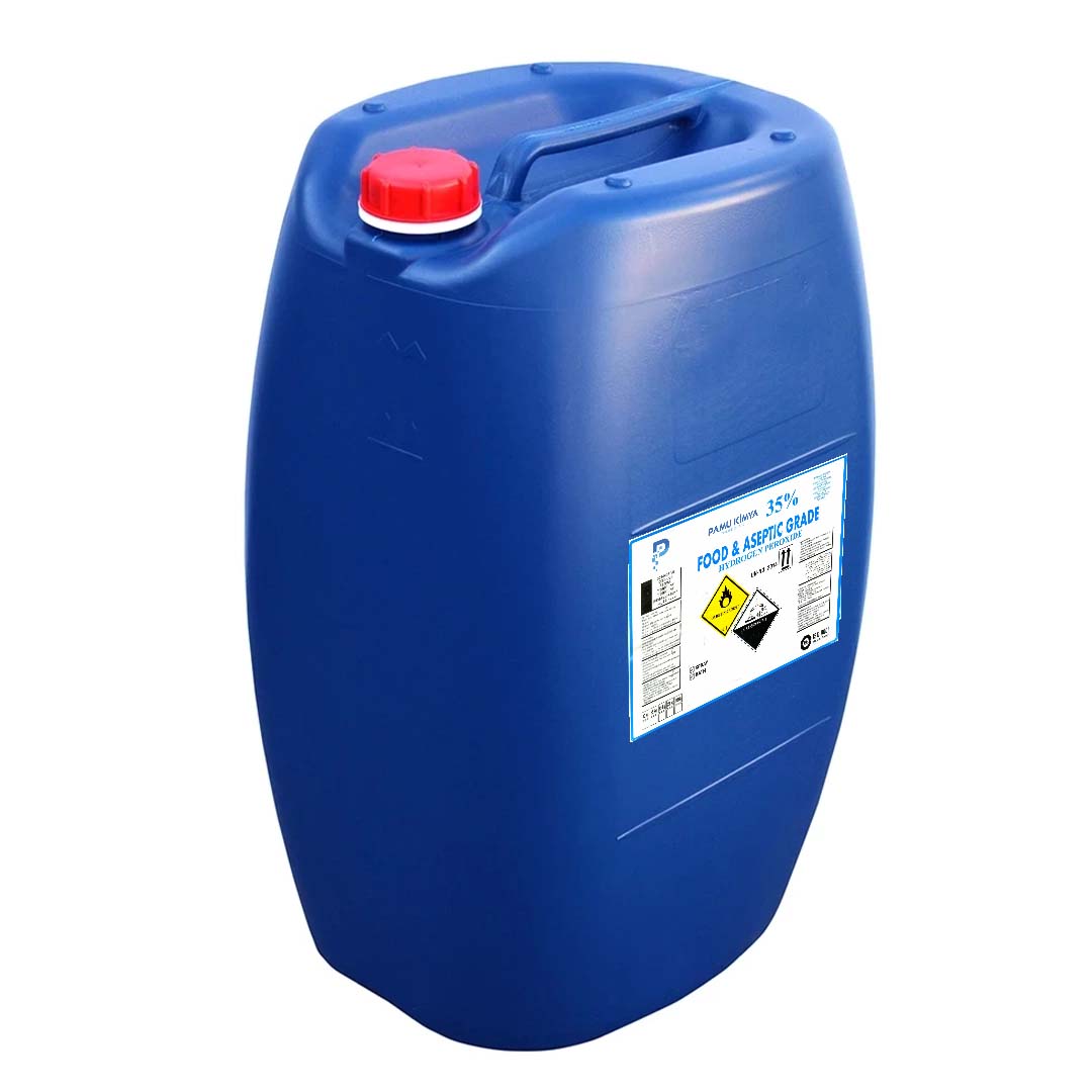 Hydrogen Peroxide 35% Food Grade 65 kg Drum