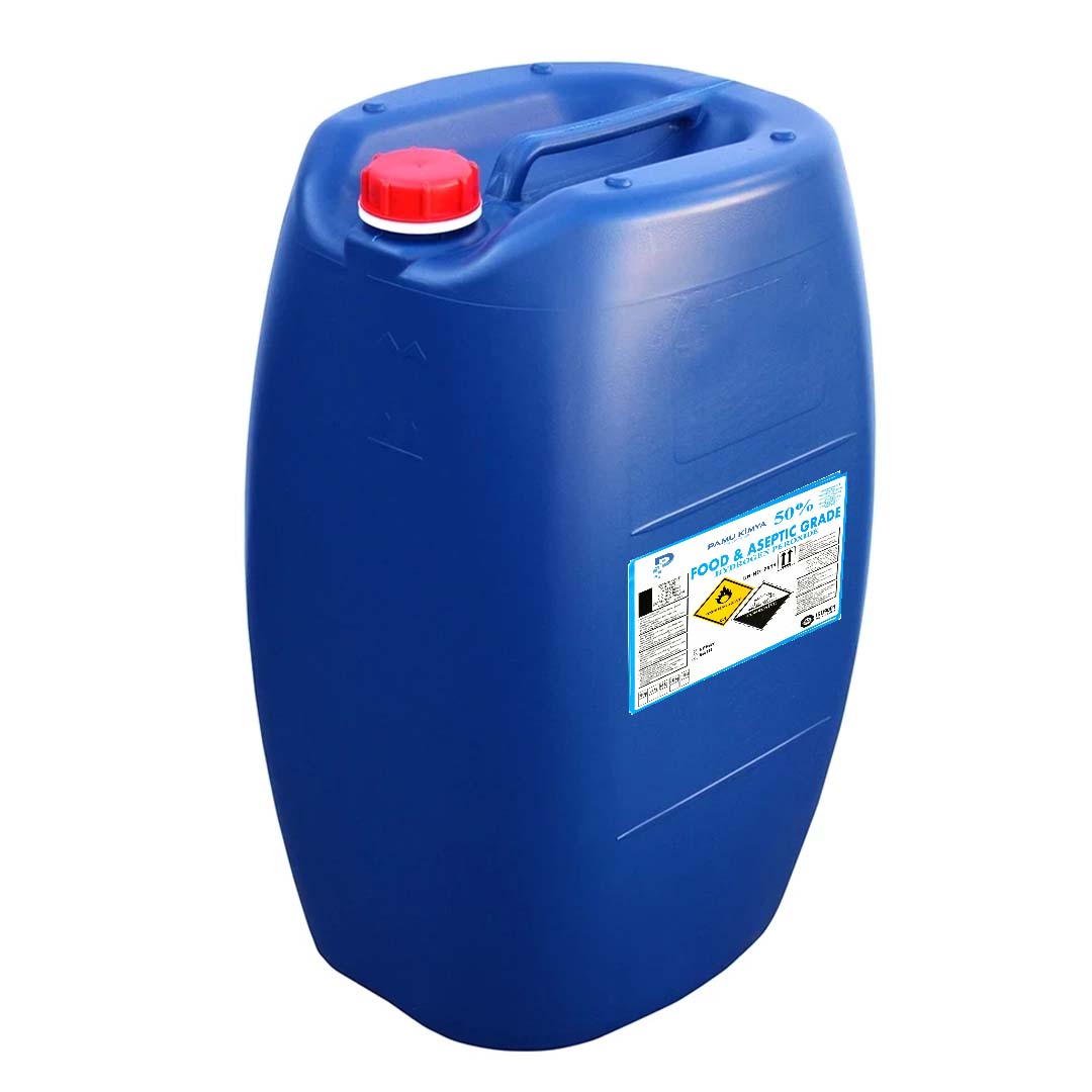 Hydrogen Peroxide 50% Food Grade 65 kg Drum